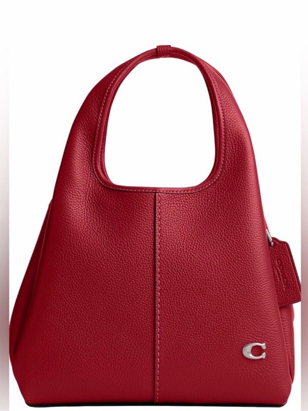 Coach Lana 23 Pebble Leather Shoulder Bag Color Red